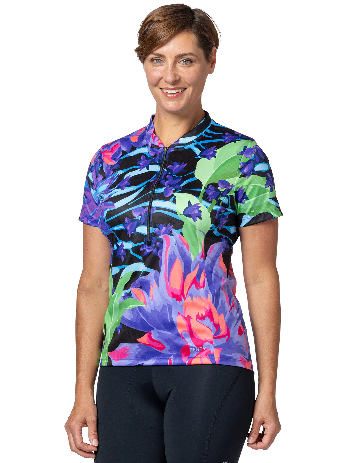 Breakaway Mesh Short Sleeve Bike Jersey Plus - Image 4