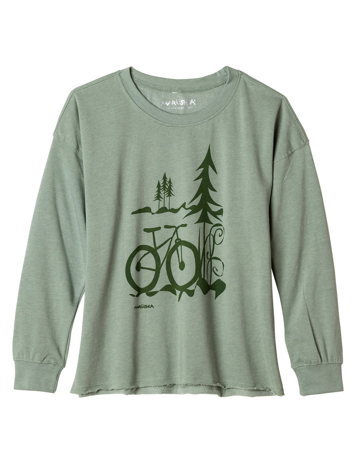Drop Shoulder Bike Print Crew - Image 3