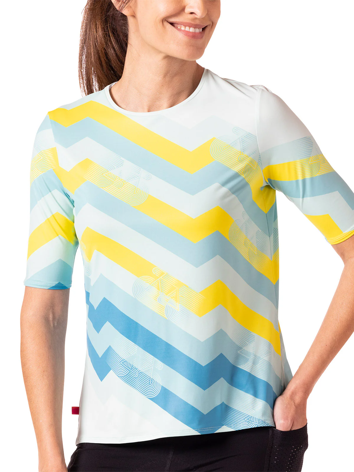 Soleil Flow Short Sleeve Bike Top - Image 3